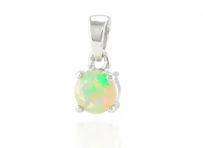 Silberanhänger mit natürlichem Opal
