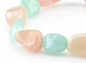 Armband mit Aquamarin und Morganit AA