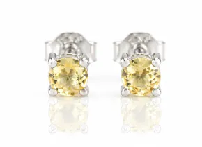 Silberohrringe mit natürlichem Chrysoberyll