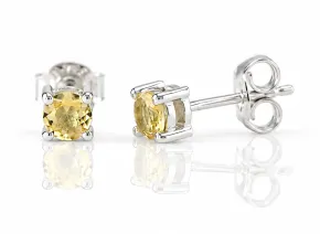 Silberohrringe mit natürlichem Chrysoberyll