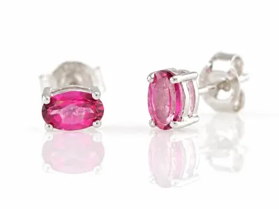 Silberohrringe mit Rosa Topas