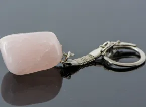 Rosenquarz Schlüsselanhänger