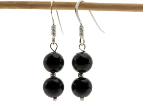 Schwarze Turmalin Ohrringe