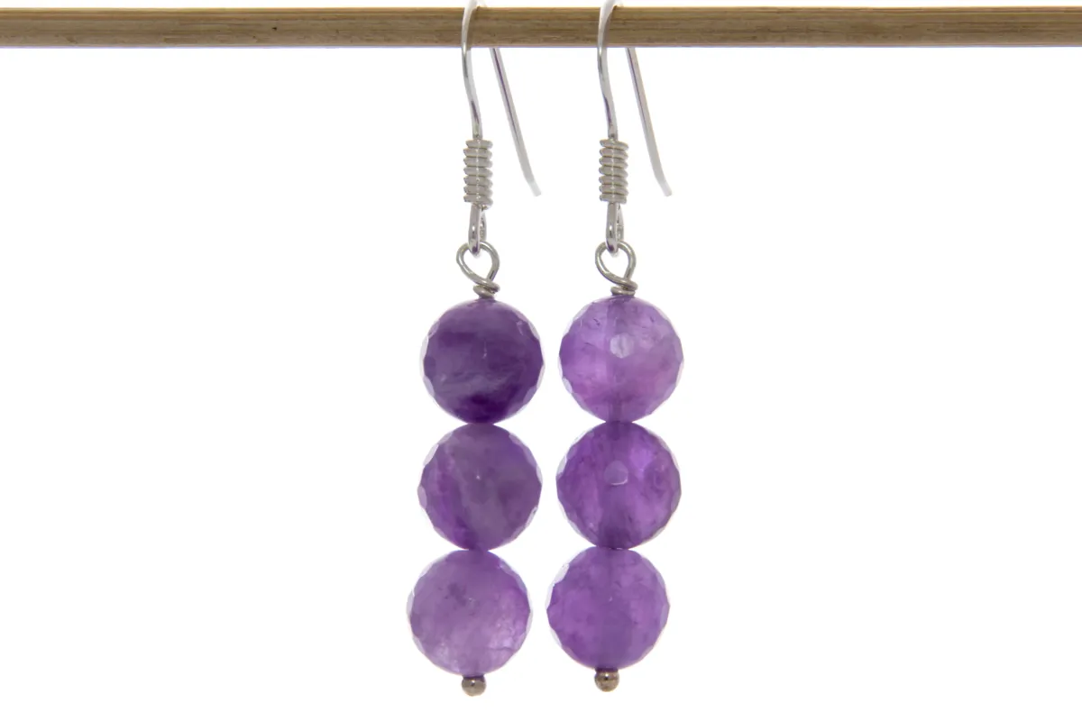 Lavendel-Amethyst Ohrringe