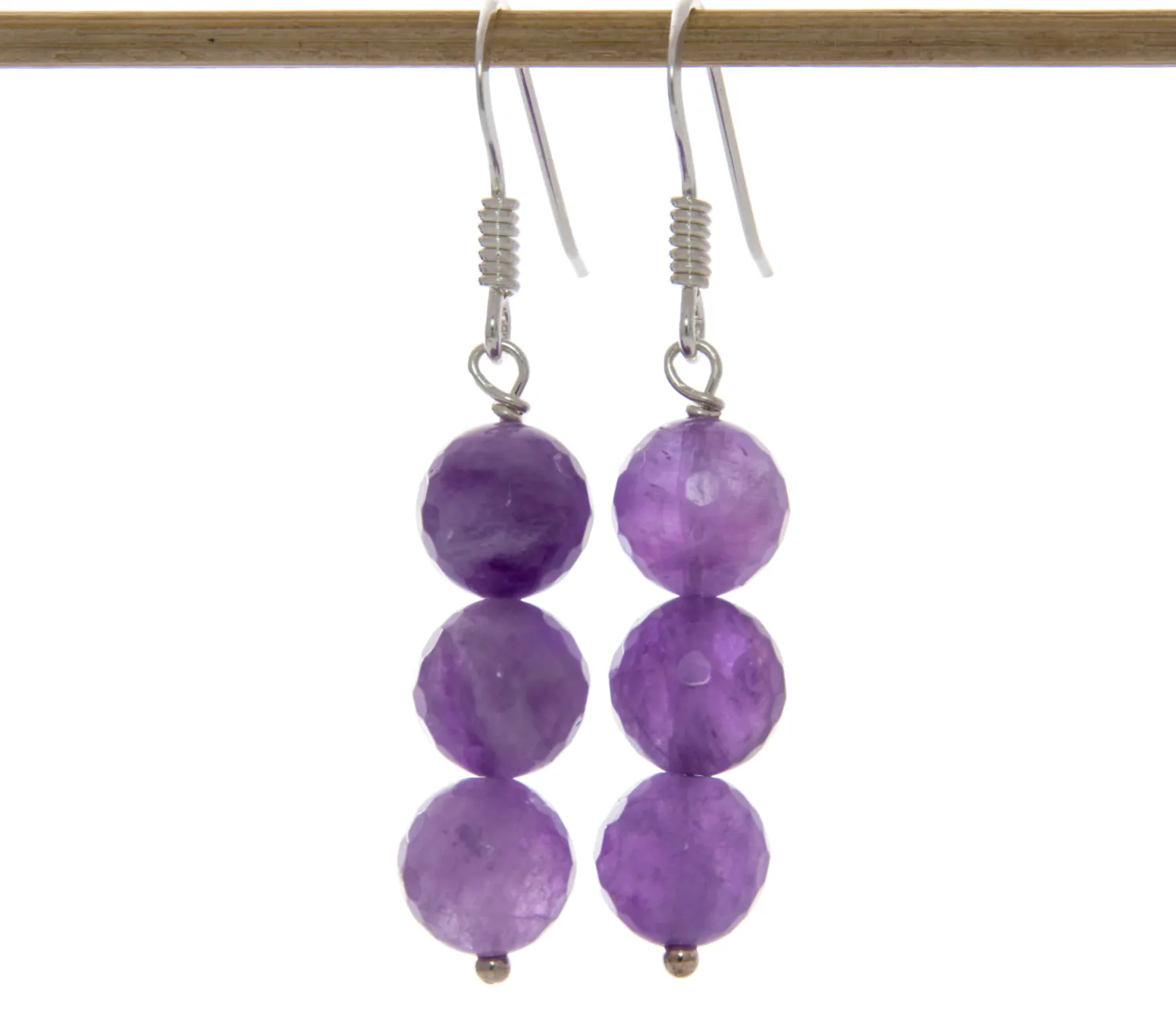 Lavendel-Amethyst Ohrringe