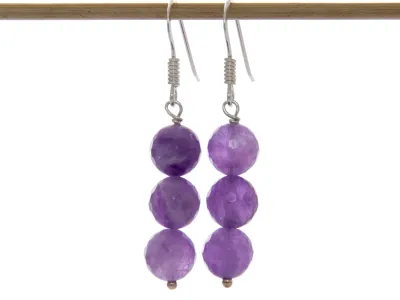 Lavendel-Amethyst Ohrringe
